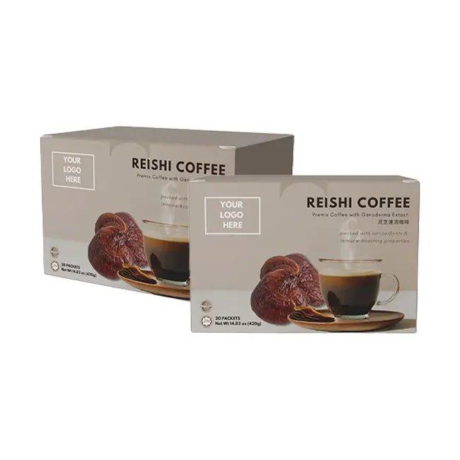 Готово к отправке кофе Рейши с индивидуальной упаковкой, премиальный растворимый кофе