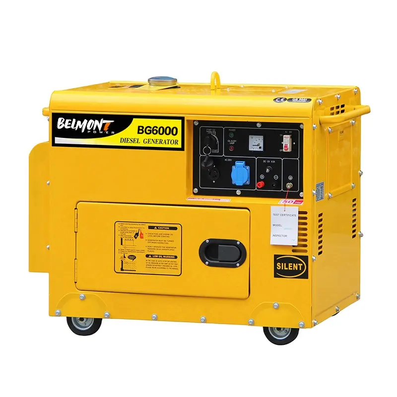 220V 380V 110V 5KVA 15KVA 4.5KW 4.6KW 5KW 5.5KW 6KW 6.5KW Portable Welding Silent Power Diesel Generator for Sale