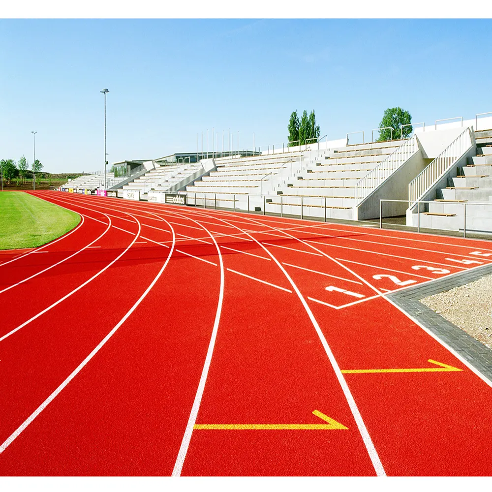 Outdoor rubber flooring sport surface running track material athletic track