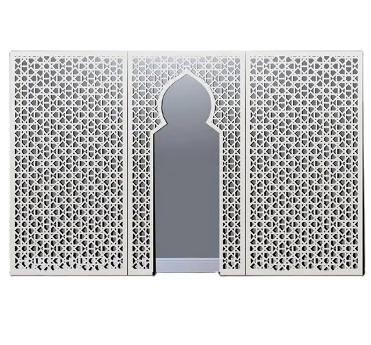 Arabic galvanized steel hanging curtain wall ceiling fence composite sheet panel perforated metal aluminum screen panels