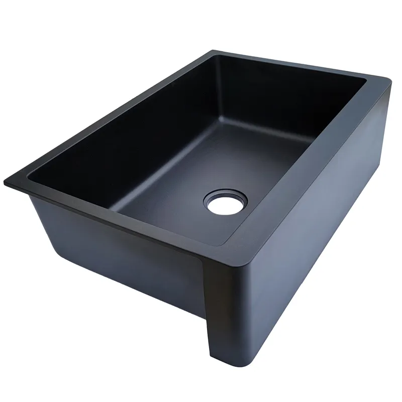 Sink Custom Black Stainless Steel Farmhouse Sink 30 Inch Apron Front Kitchen Sink Workstation