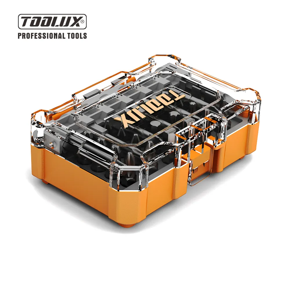 TOOLUX 32 Pcs Factory Direct Sale High Quality S2 Bits Set With Plastic Box