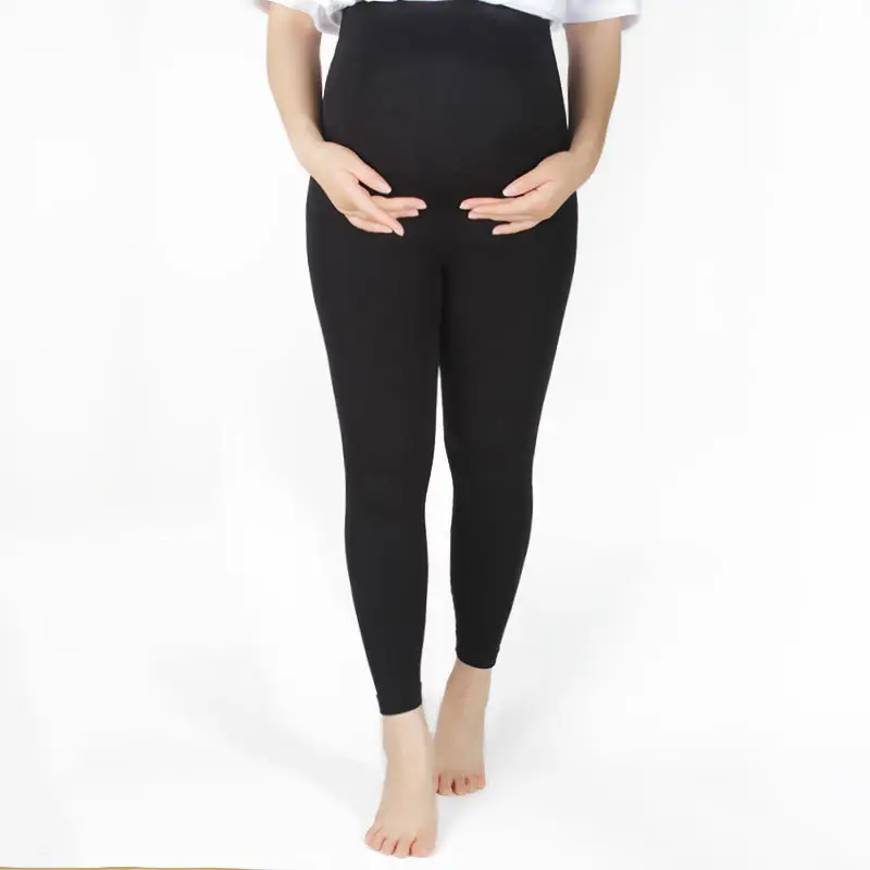 2020 Новое поступление Леггинсы для беременных черные колготки для фитнеса женские штаны для беременных