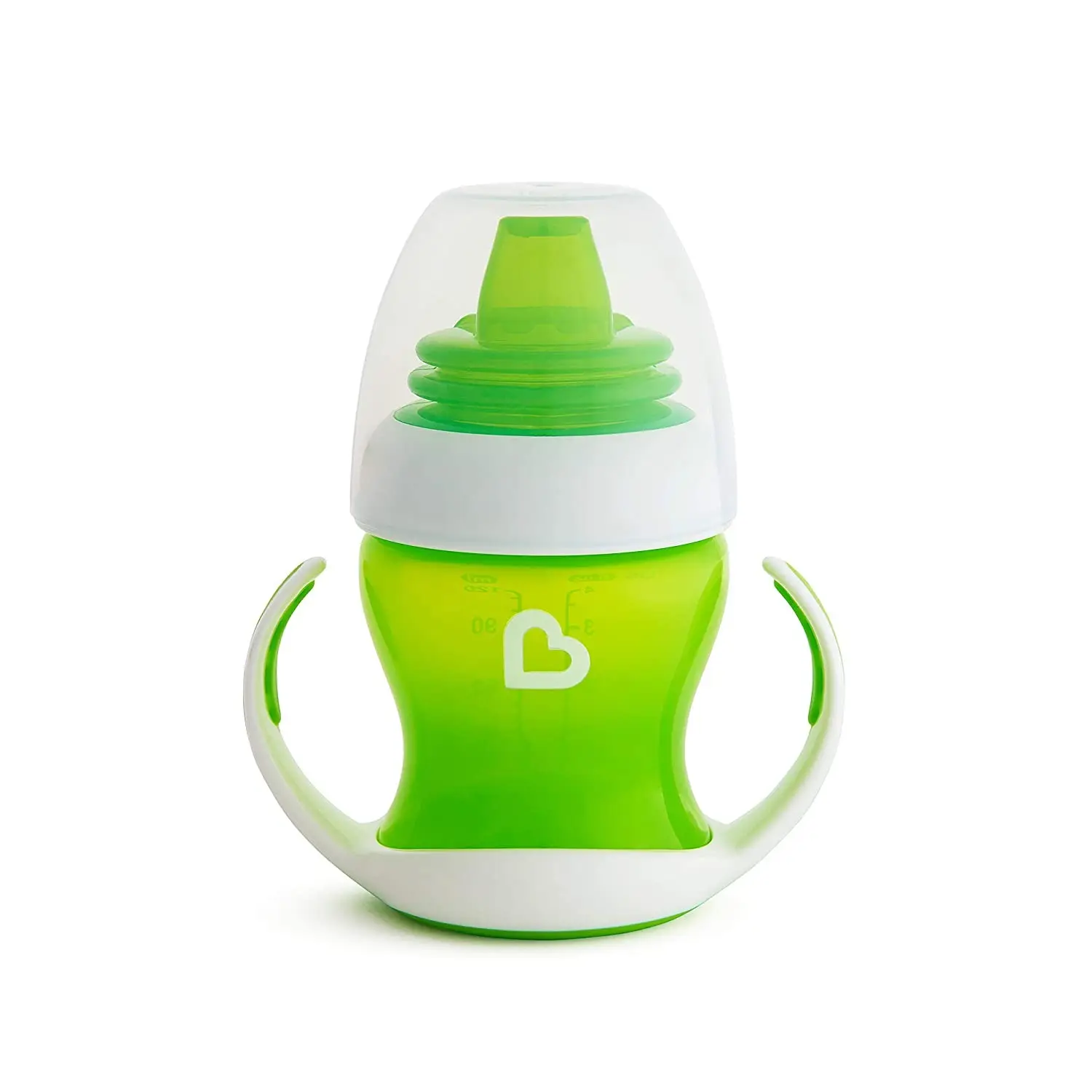 Hot sales BPA Free Soft silicone spout Transition Baby Trainer Cup with Removable Handles