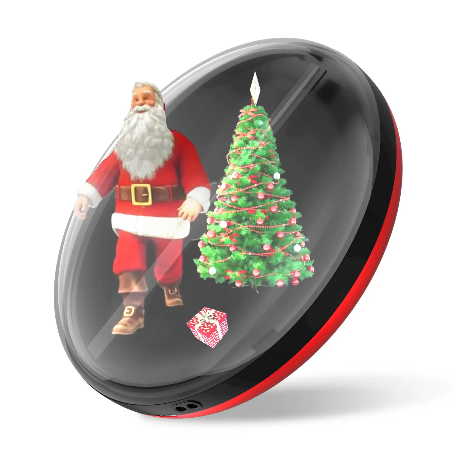15 см Z15 голографический Рекламный 3d светодиодный вентилятор как шар для украшения верха рождественской елки