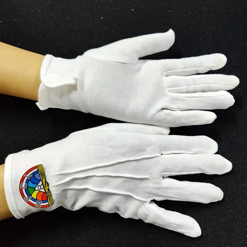 Оптовая продажа 100% хлопок перчатки трикотажные хлопковые перчатки масонские белые хлопковые перчатки