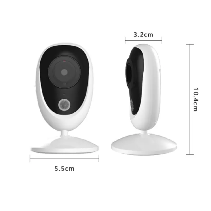 Monitor Video Baby Baby Monitor With Night Vision Wifi Baby Monitor Home Security Camera Indoor With IPS Screen 480ft Range 4500 MAh Battery