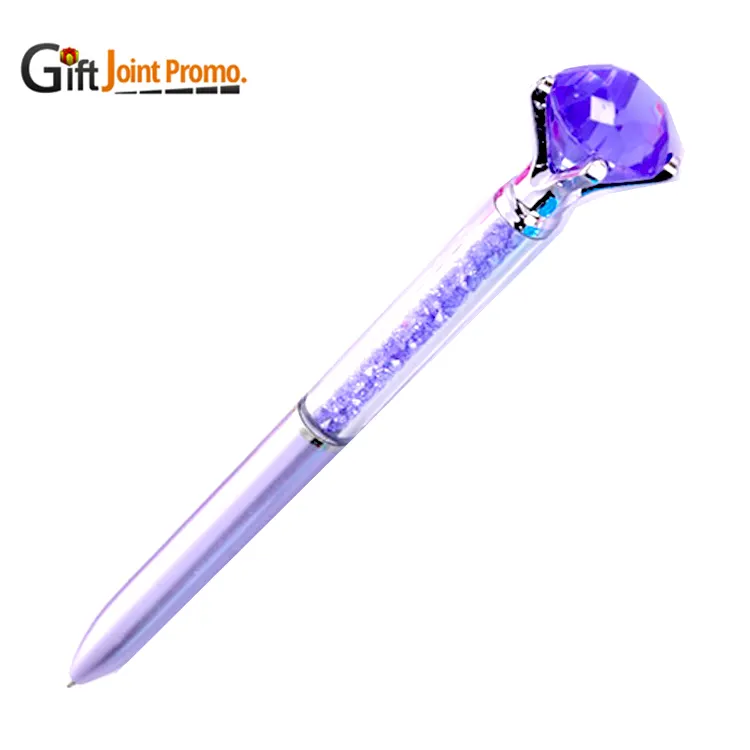 Wholesale Cute Metal Crystal Ballpoint Pen Personalized Diamond Pens for Wedding Bridal Ball Point Pen With LOGO