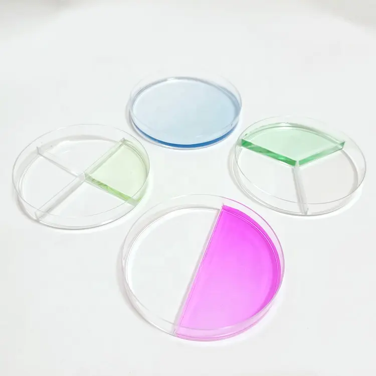 PD-100902 Lab consumables Plastic Sterile 90mm Disposable Petri Dish with 2 wells