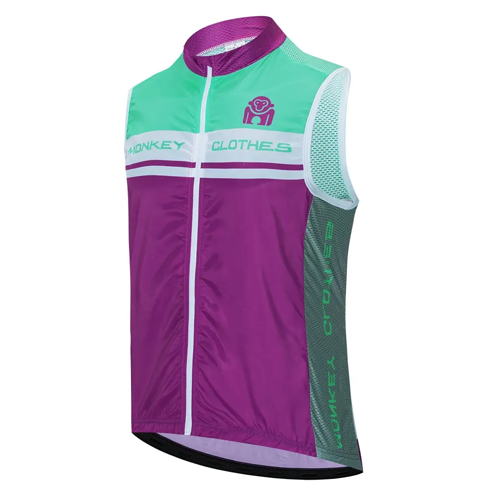 2020 Training Vest Custom Windproof Cycling Vest and breathable sleeveless bike gilet