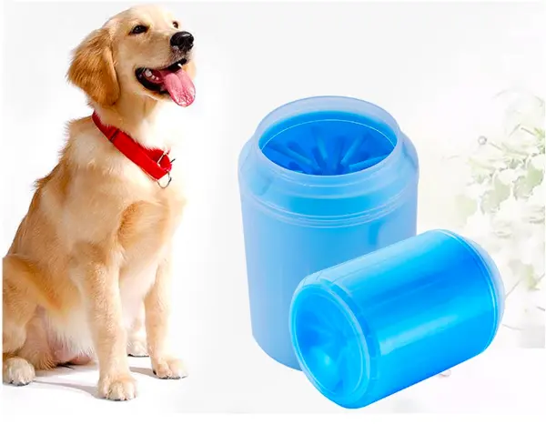 Dog Paw Cleaner Cup Soft Silicone Combs Paw Clean Brush Quickly Wash Dirty Cat Foot Cleaning Bucket Portable Pet Foot Washer Cup