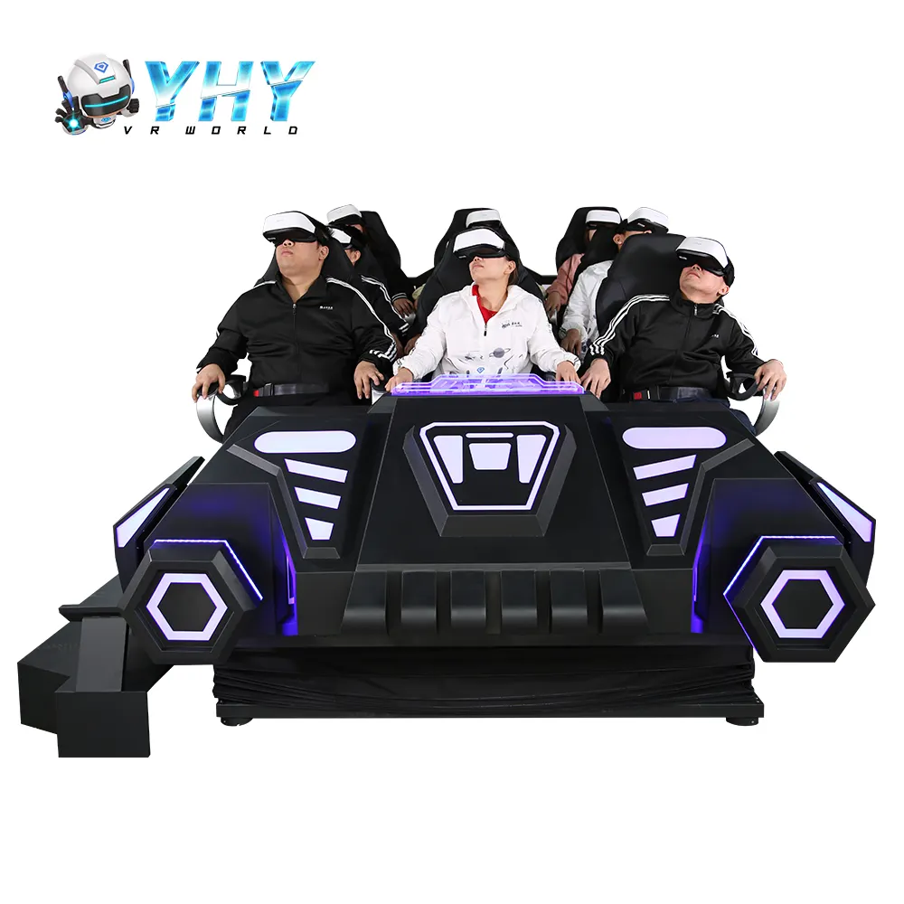 YHY 4d 8d 9 мест ВОИН автомобиль комнатные интерактивные игры Виртуальная реальность машина Vr 9D кино симулятор