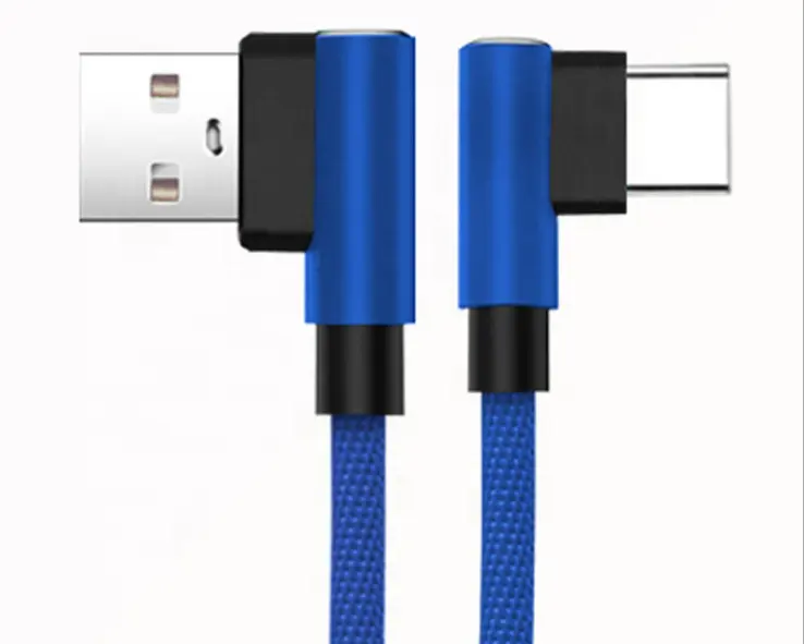 25 см 2A быстрой зарядки USB к микро-usb короткий зарядный локоть 90 градусов микро USB кабель
