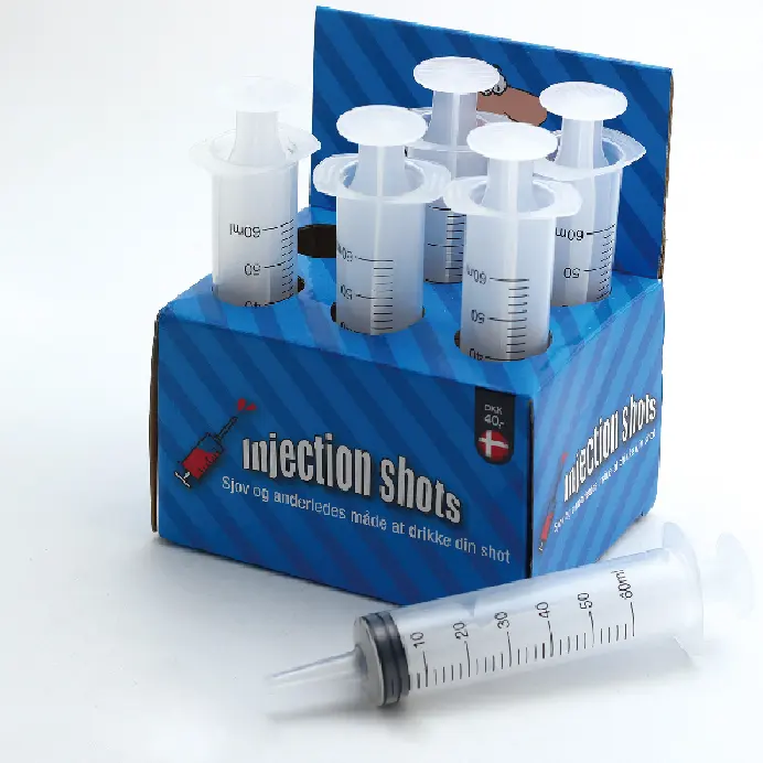 creative syringe shots and injection shots drinking game for party