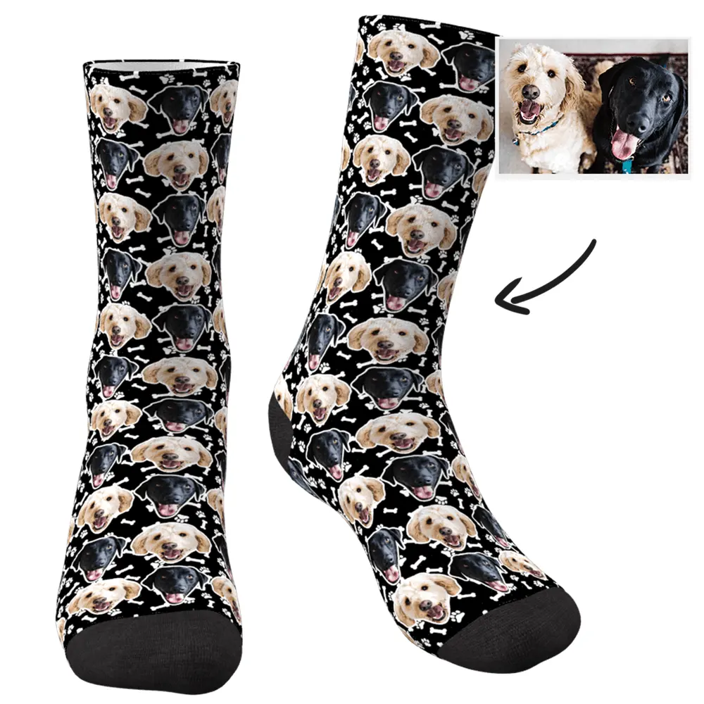 Cailian Прямая поставка по индивидуальному заказу, носки с 3d принтом, носки с принтом животных