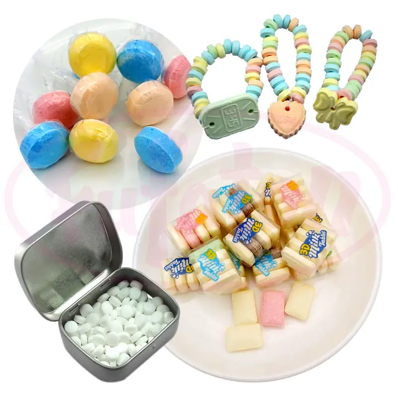 Hot Selling candy watch bracelet dextrose compressed tablet candy butterfly heart star shape press candy