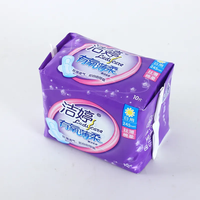 Ladycare hot selling breathable ladies cotton sanitary napkins pads