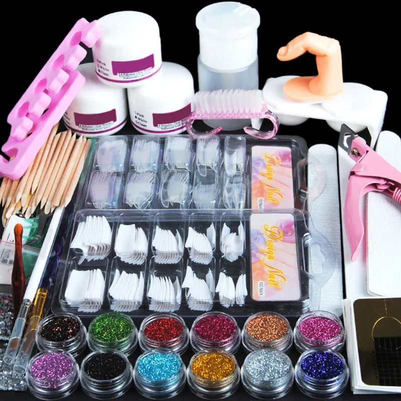 Nail Acrylic Set Factory Direct Wholesale Acrylic Powder Full Set of Manicure Tools Acrylic Nails Kit Amazon Hot Sale