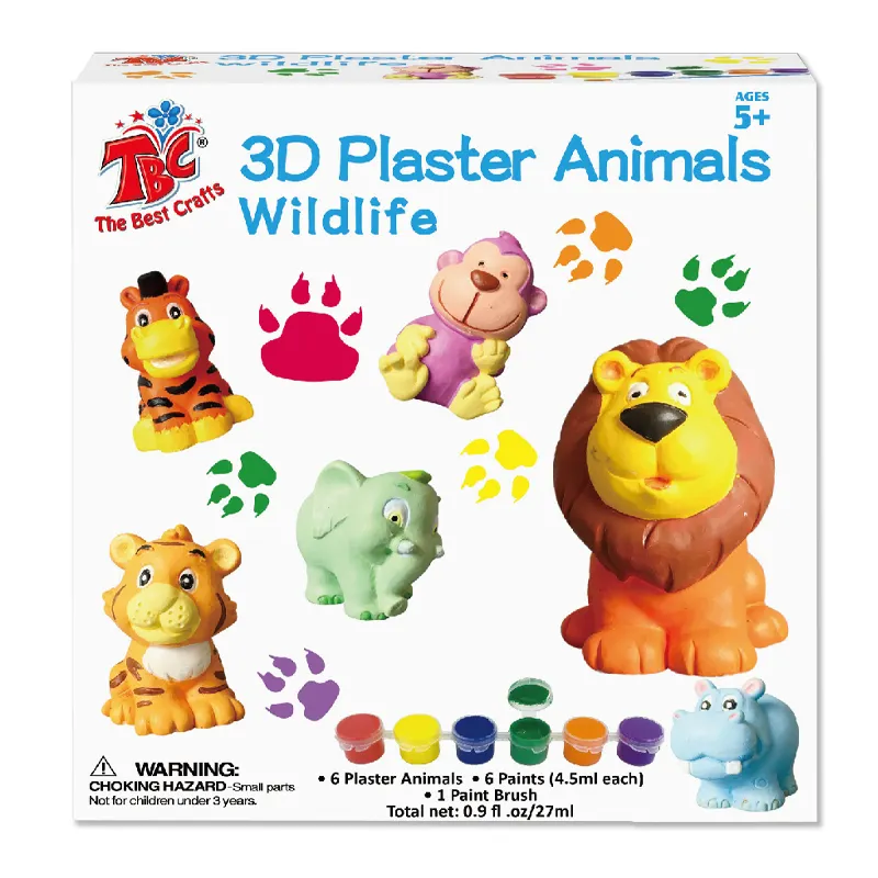 3D-форма для гипсовой живописи, набор для рисования, гипсовая форма для дикой природы своими руками, детские развивающие игрушки