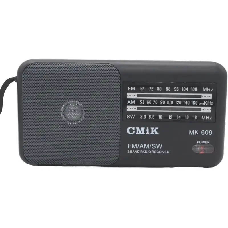 cmik mk-609 with speaker telescopic antenna and shortwave antique long range old vintage other am/fm/sw home portable radio