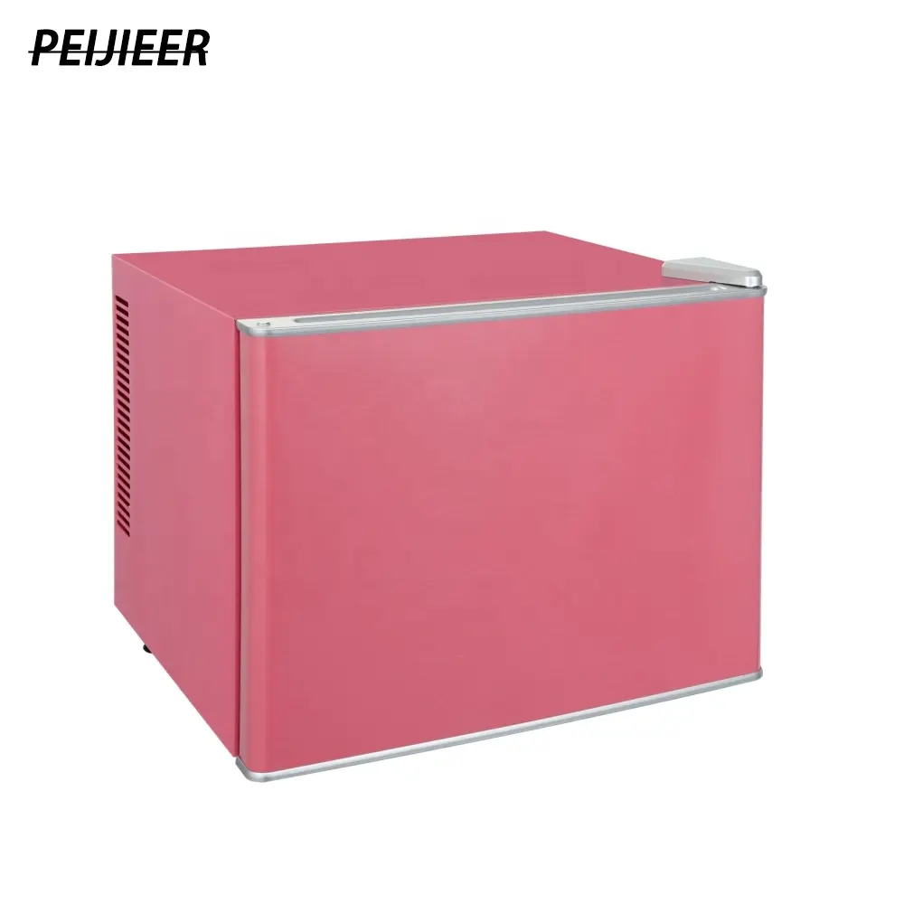 Оптовая продажа, розовый маленький портативный магнитный мини-холодильник на 20 л для отеля