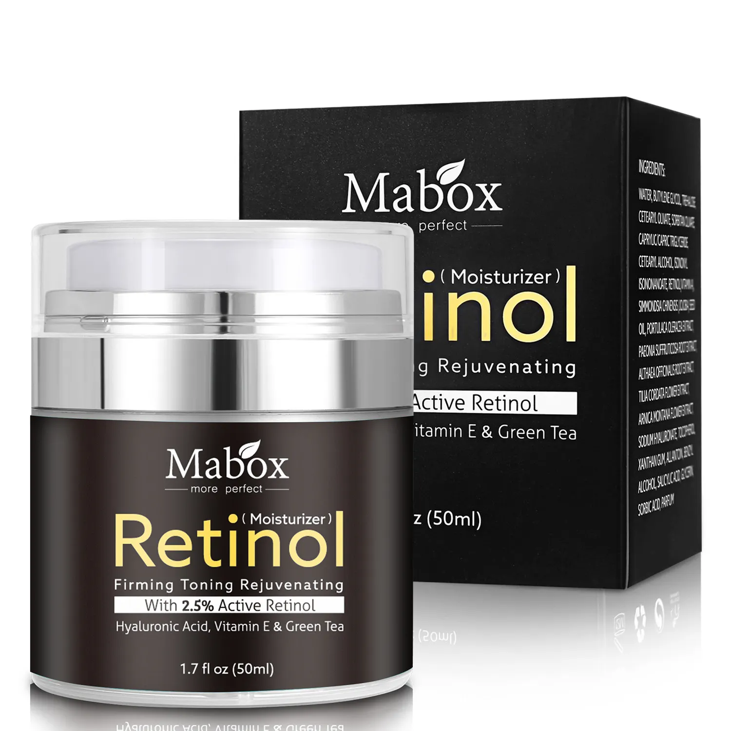 Mabox 50 мл Retinol 2.5% увлажняющий крем для лица Гиалуроновая кислота антивозрастной удаление морщин Витамин Е коллаген гладкое Отбеливание Крем