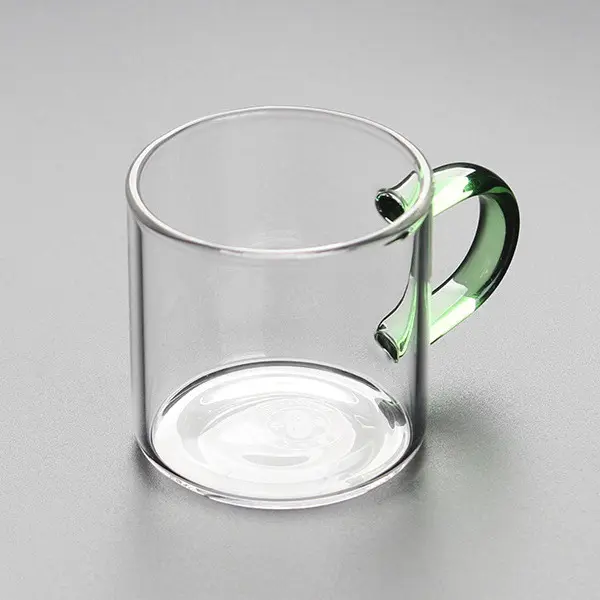 Glass cup small cup with handle 6