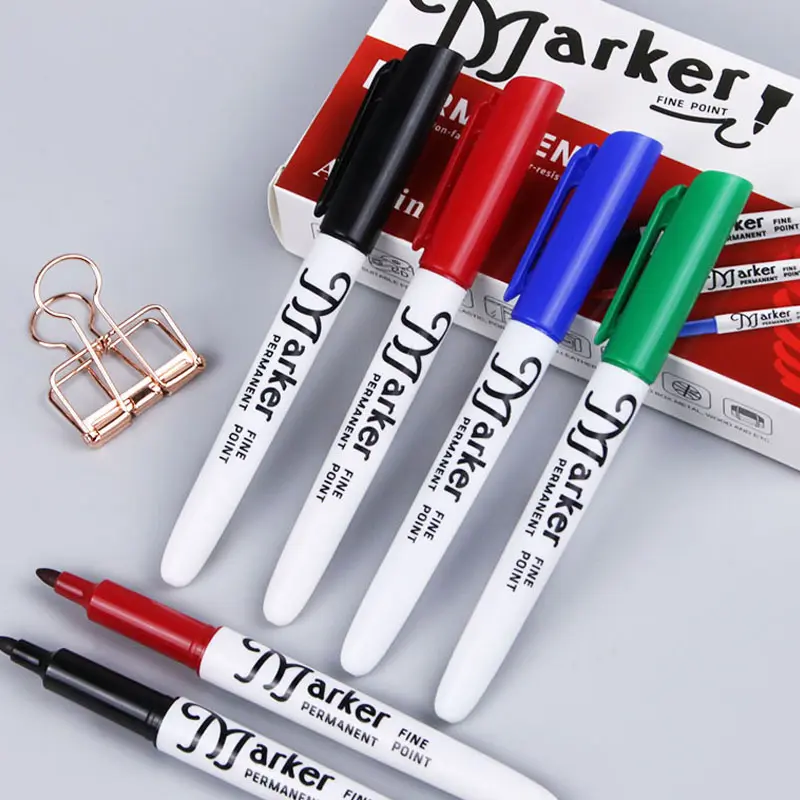 Factory Suppliers Non-Toxic permanent black marker pen Alcohol Based Black Markers for Drawing