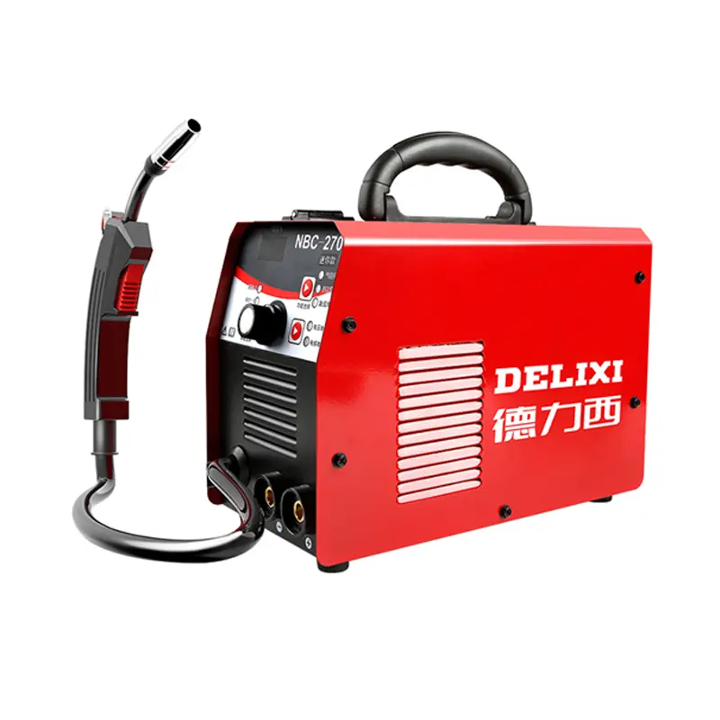 DELIXI igbt mig inverter welding machine Dual Voltage Pulse MIG Welder mig tig mma Functions CO2 Welding Machine NBC-270S 220V