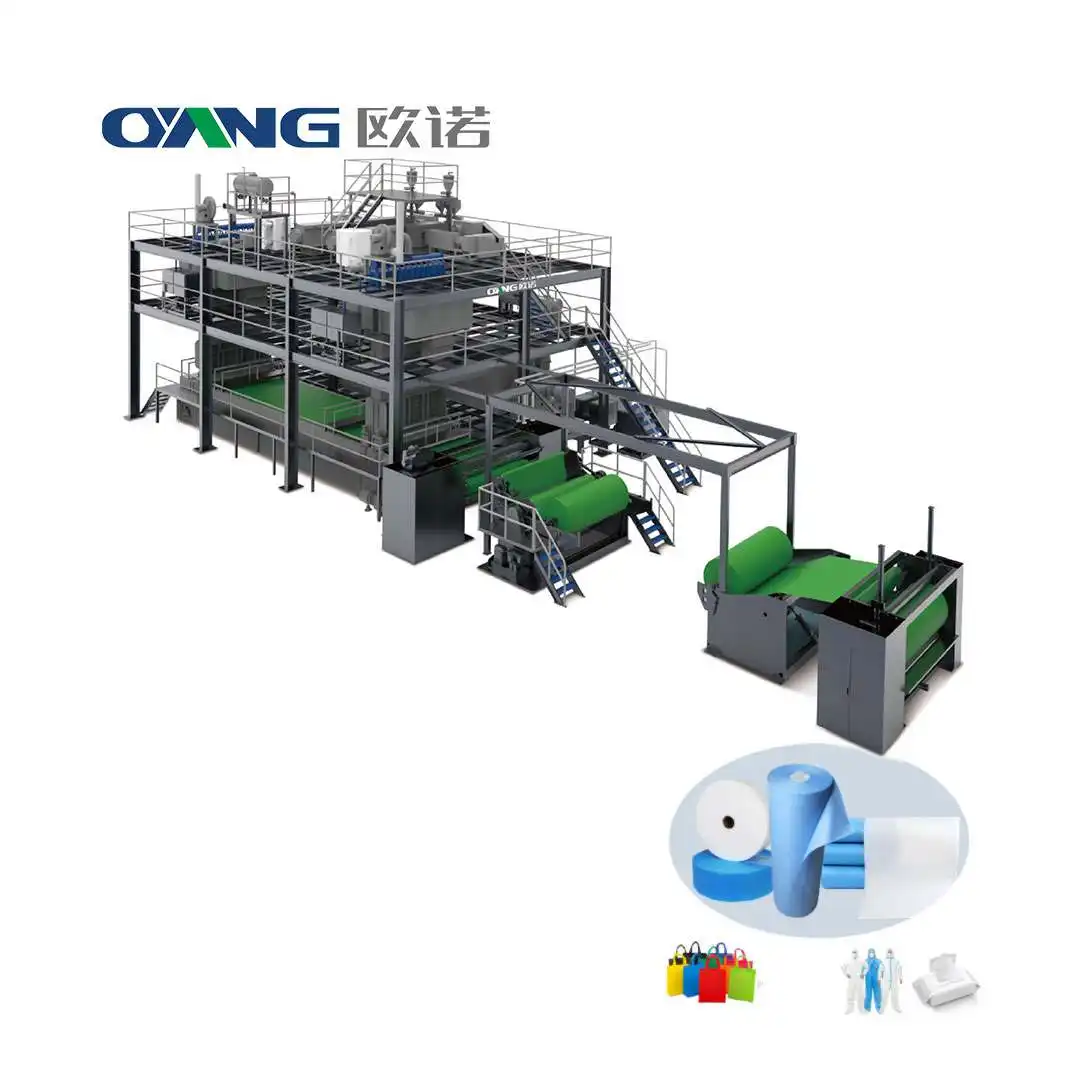 ounuo brand Fully Automatic Non Woven Fabric Making Machine Price , PP Non Woven Fabric Production Line