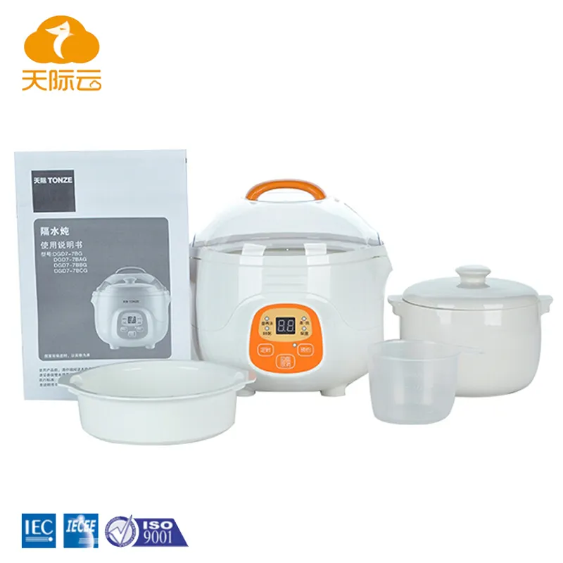 Pot Cooker China Small Portable 220V 0.7L Electric Baby Mini Stew Pot Slow Cooker