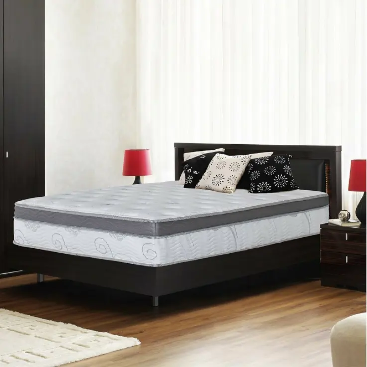 Пневматическая кровать из ПВХ, Королевский размер, мягкий, под заказ, верхняя нагрузка, под заказ, тяжелый логотип, поверхность мебели, насос, Средний твердый матрас