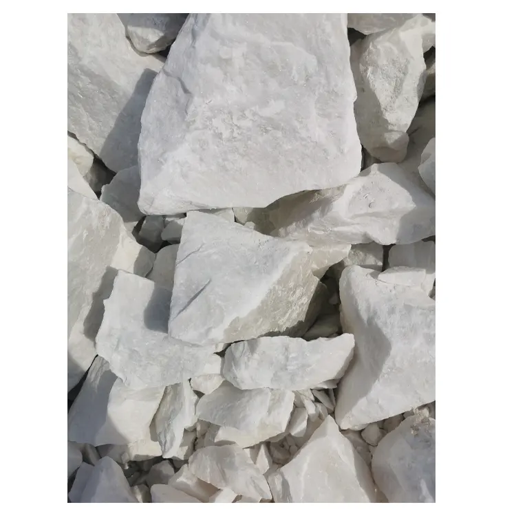 high quality big size snow white for landscaping and street crush stone chip