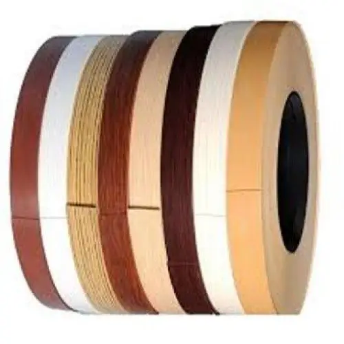 Лента из ПВХ с зернистой древесиной 0,8 мм для фанеры, блестящая древесина