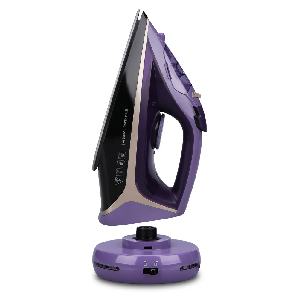 New Launched Wireless Cordless Iron 2600W Pressing Iron Electric Steam Iron With Light For Clothes And Shir Anti Drip