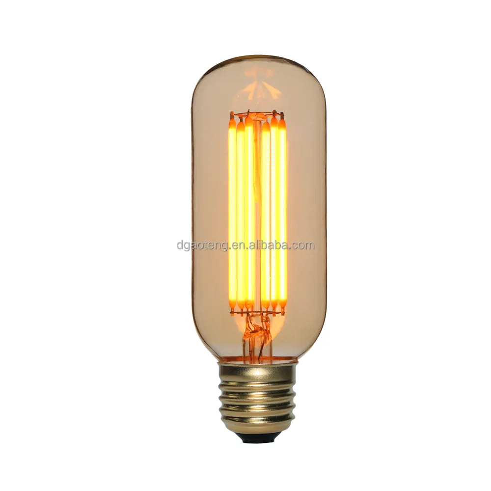 T45 отличная Светодиодная лампа накаливания 26 E27 для освещения 4 Вт 8 Вт золотистая