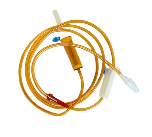 Disposable Y type drip Iv Light-proof Infusion Giving Set with filter Manufacturer