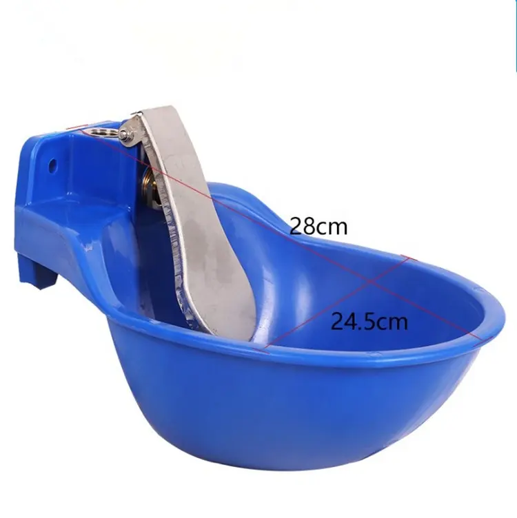 Automatic Cow Cattle Water Drinking Bowl for Horse Blue Lightweight Plastic Animal Drinker Eco Friendly Potable 20-50 Days 7438