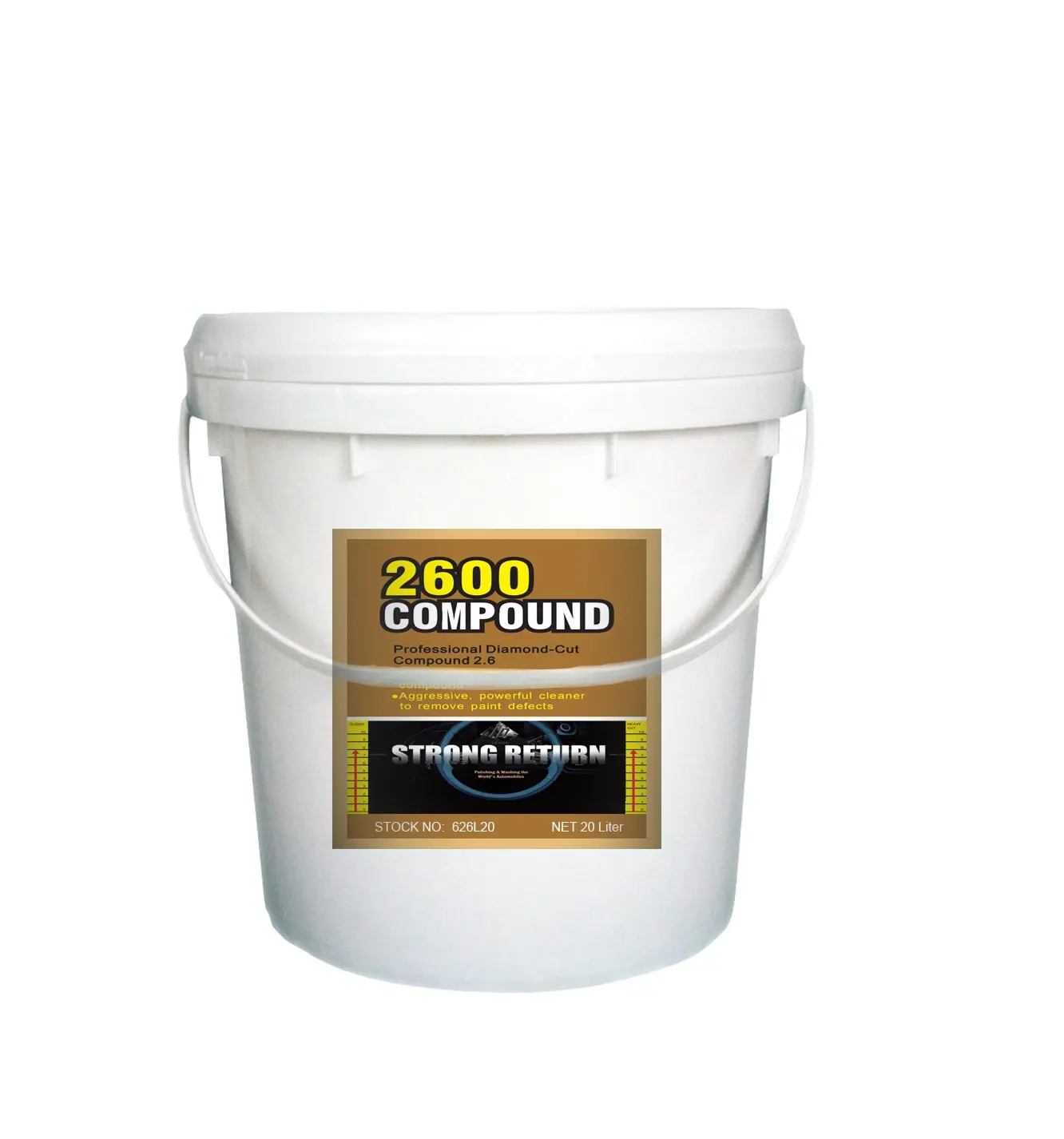 #2600 20 liter car Professional Diamond Cut fast polish compound wholesale price for car