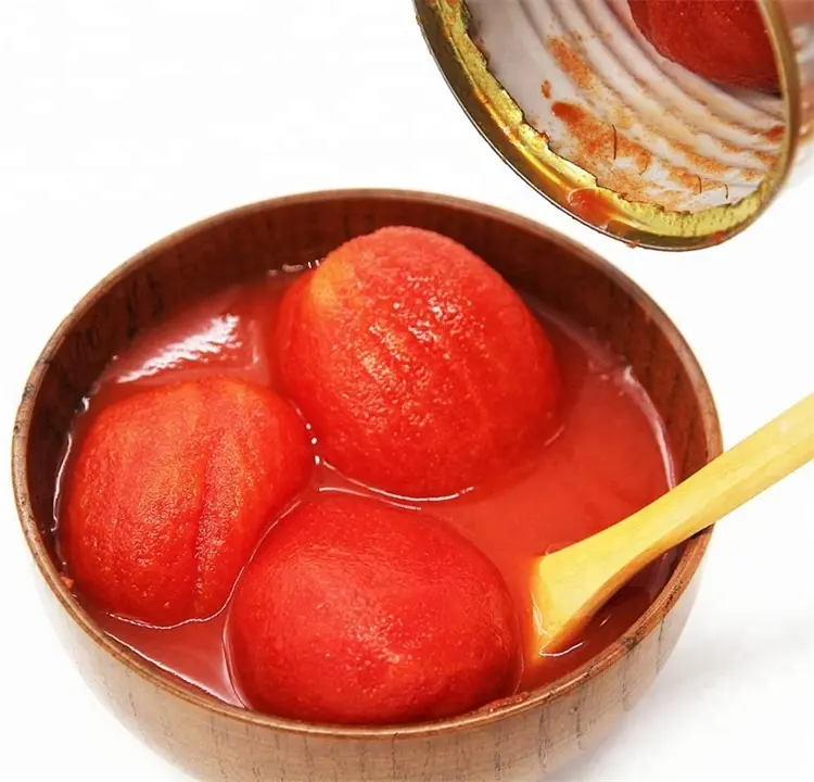 Tomato Peeled Tomato Chinese High Quality New Crop Canned Tomato Whole Marinated Peeled