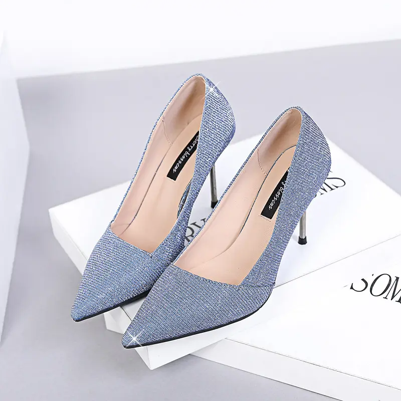 Frosted Hand Feeling Women Shoes Thin Heel Large Size Basic All Match Working Shoes for Office Lady