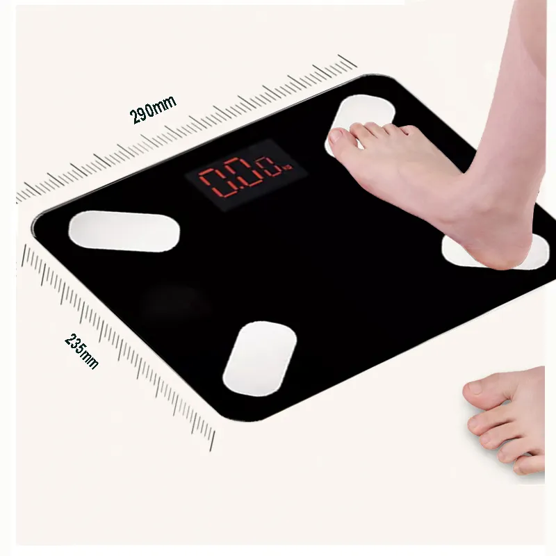 Top Intelligent 180Kg 396Lb Blue tooth Body Fat Weight Digital Electronic Weighing Scale