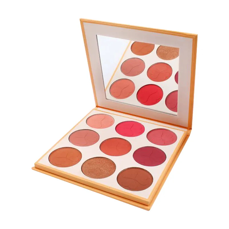 9 Colors Face Makeup Blush Palette OEM Cosmetics Blusher Face Makeup Blush powder Palette