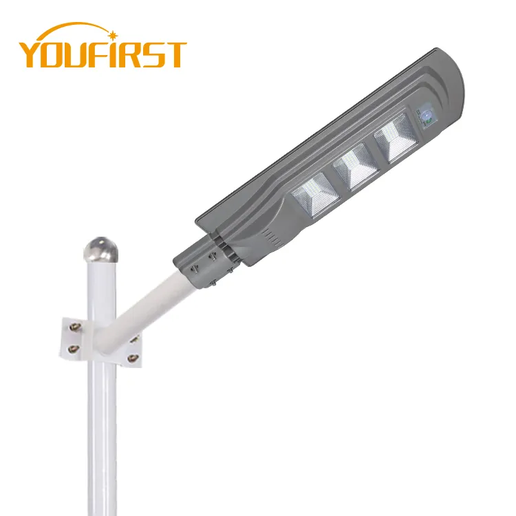 Integrated Led Street Light High Lumen Sports Stadiums Smd Waterproof IP65 20 40 60 W Integrated All In 1 Solar Led Street Light