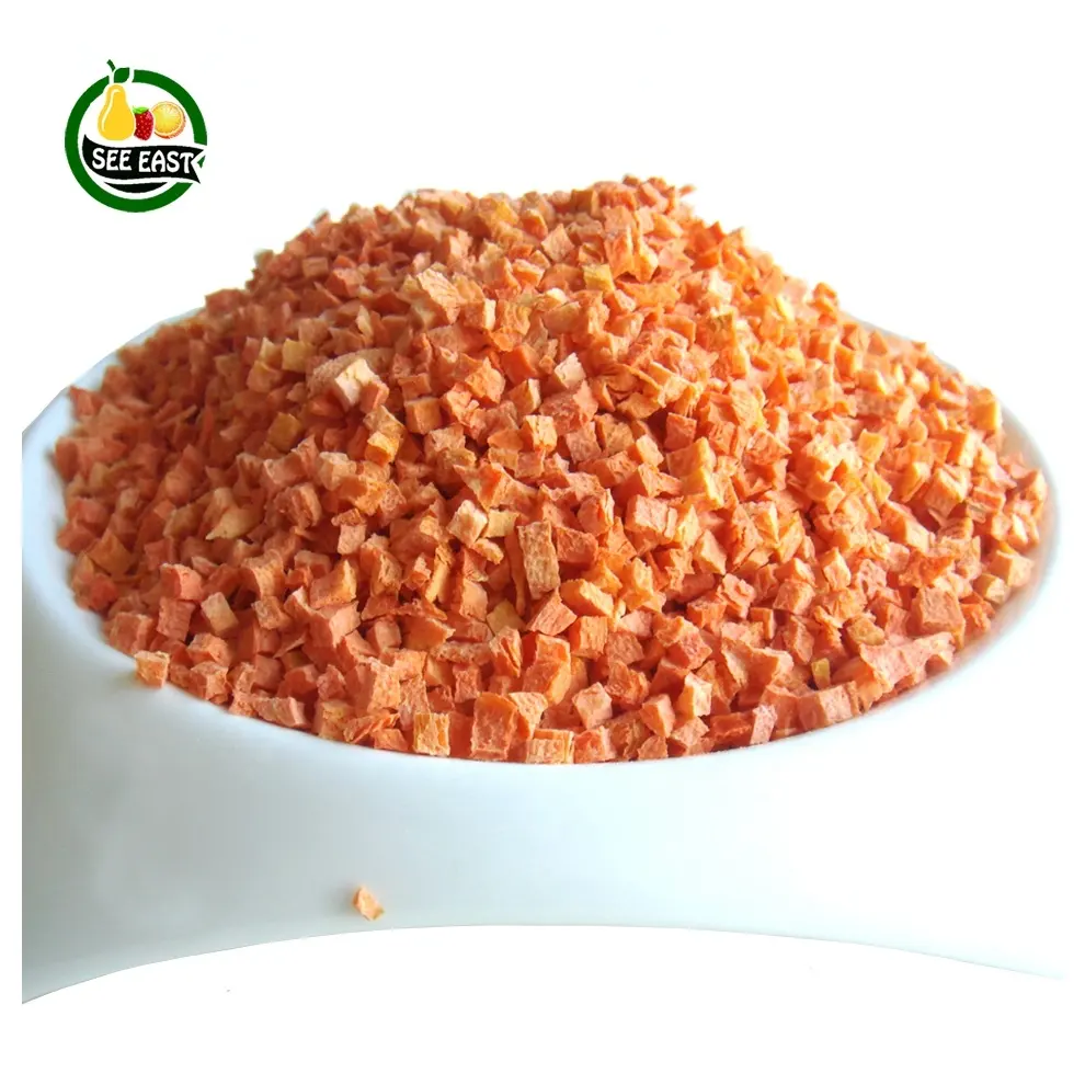 Free Samples Natural Freeze Dried Food 3mm Diced Freeze Dry Carrot for Soup