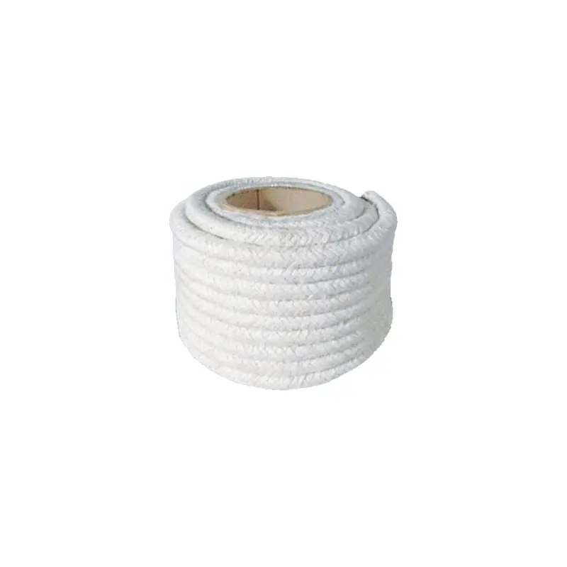 Junai 1260c Diameter 15.87mm X 15.24m Aluminium Silicate Fiber Ceramic Fiber Round Braided Rope