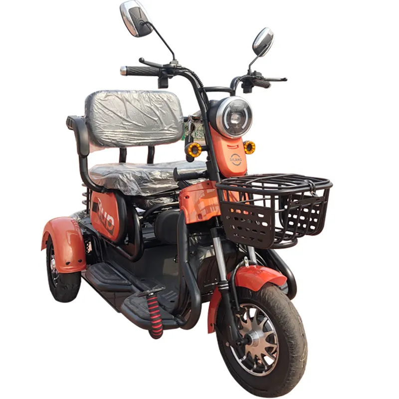 2021 Safety and Popular foldable Electric Tricycle for 3 people