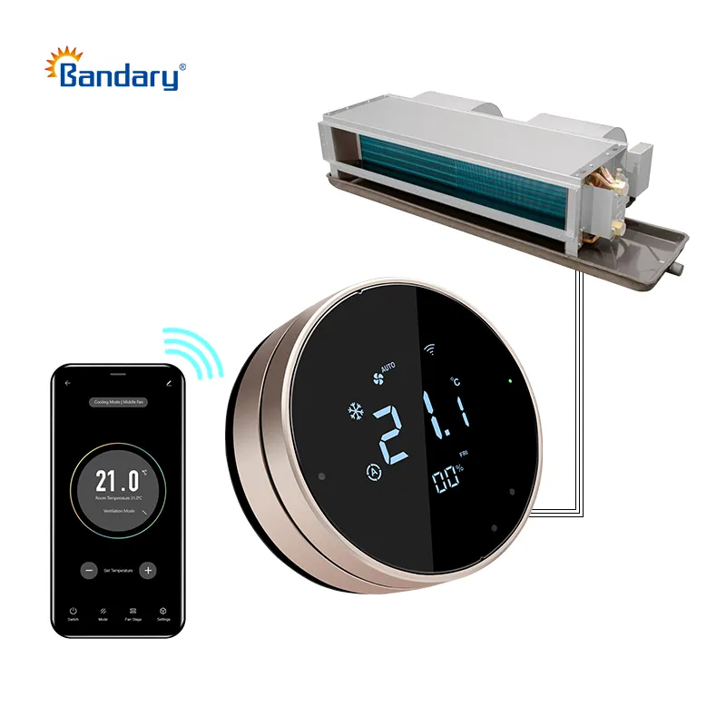 Bandary 2/4 трубки 24VAC DC HVAC термостат wifi умный термостат регулятор температуры с датчиком влажности