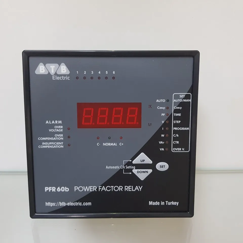 Power Factor Controller 6 Steps 144*144 made in Turkey good price good service quick delivery