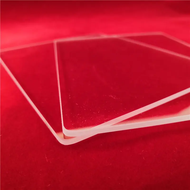 Прозрачная УФ кварцевая стеклянная пластина, круглая угловая стеклянная пластина